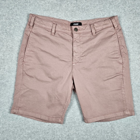 Mavi Other - Mavi (Men's 36) Pink Twill Chino Shorts Dusty Rose Mauve Casual Preppy 9' Inseam